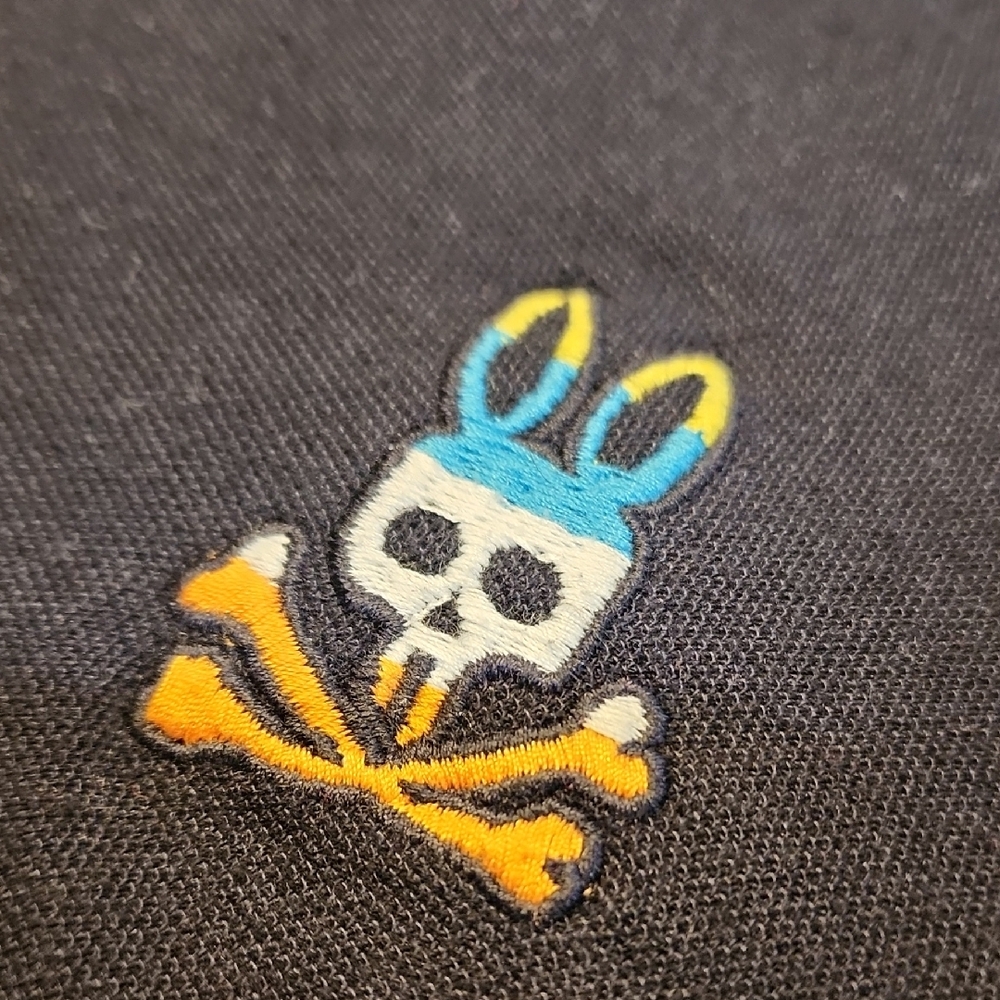 Psycho Bunny Skull Embroidered Tee